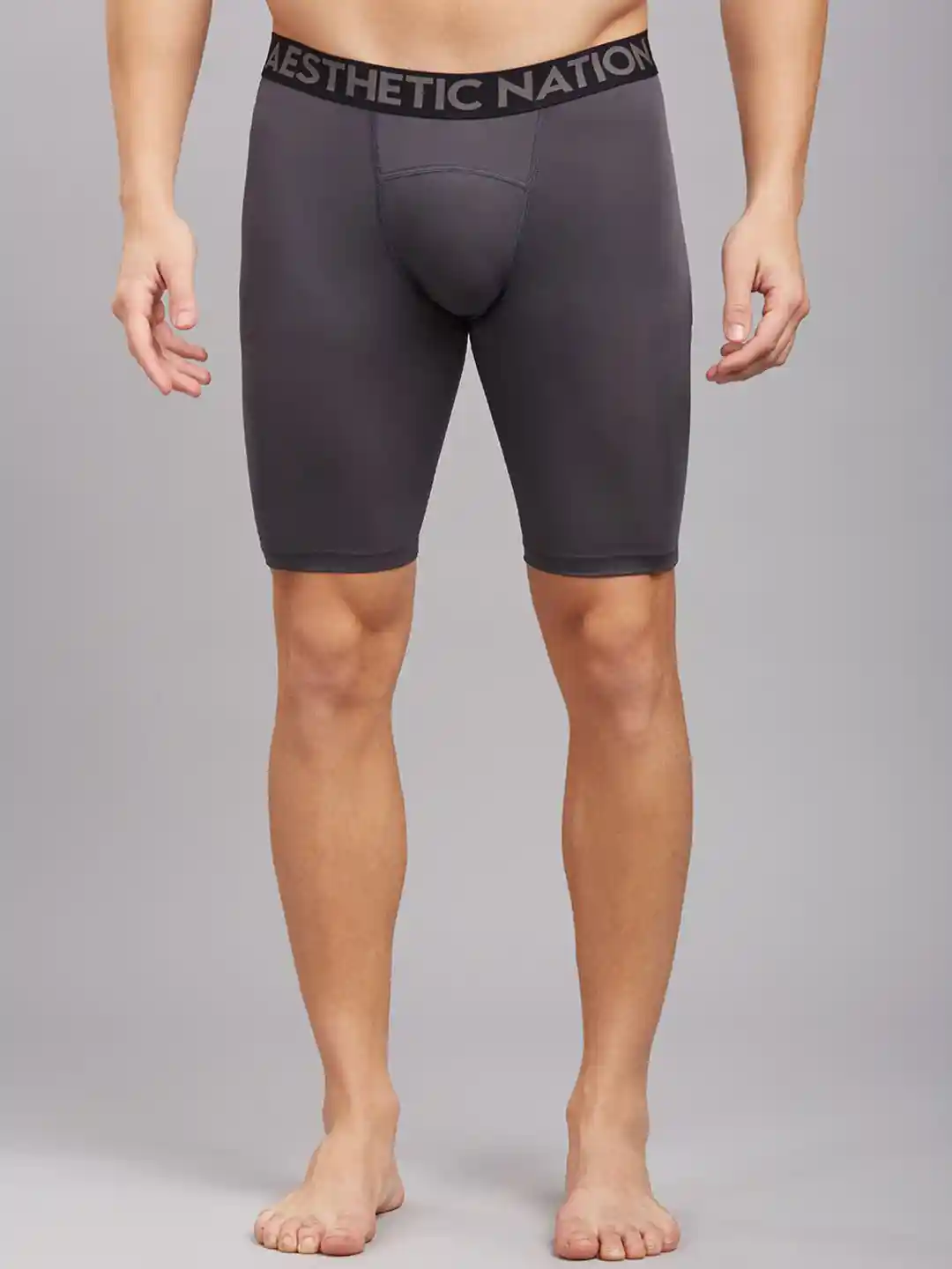 AESTHETIC NATION Men Skinny-Fit Mid-Rise Tights - Main Image