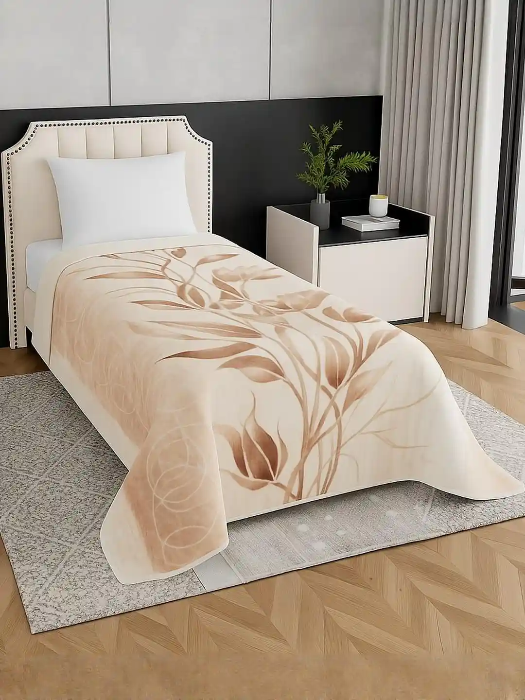 Gullivar Luxury Blanket Set Price Signature Beige Brown Floral
