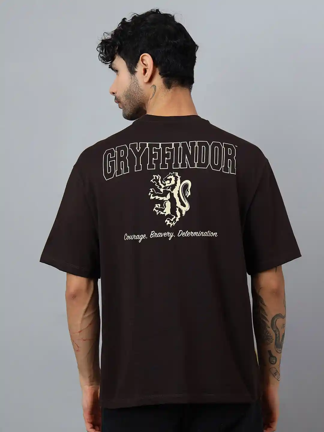 Buy Free Authority Men Harry Potter Typography Printed Pure Cotton