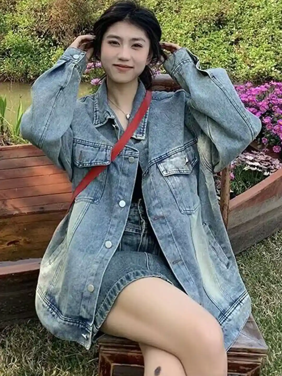 StyleCast Oversized Denim Jacket