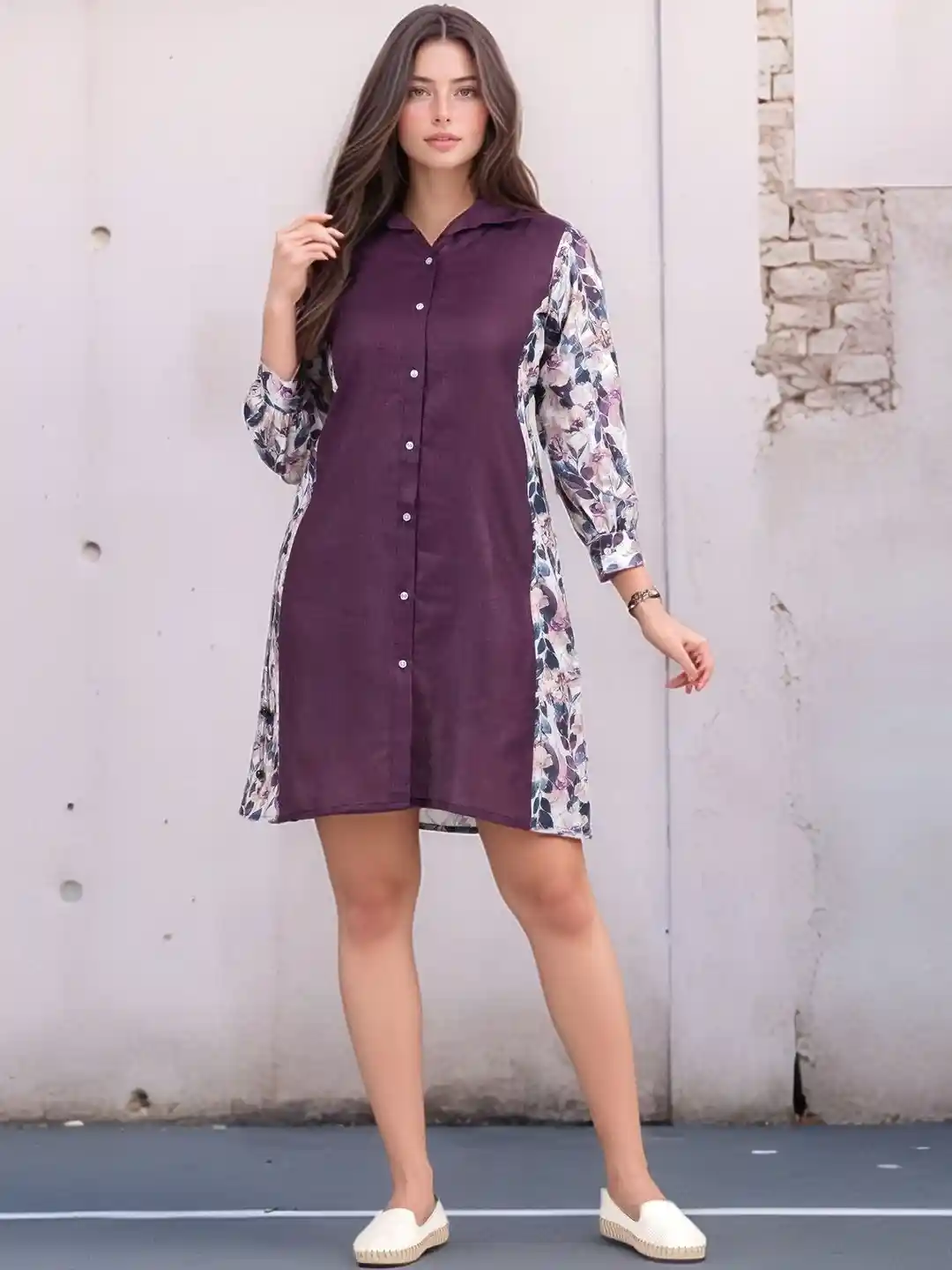 DressBerry Women Linen Blend Shirt Dresses