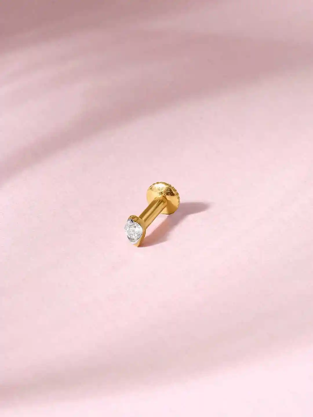 Mia by Tanishq 18KT Gold Diamond Glow Spike Nosepin Diamond g