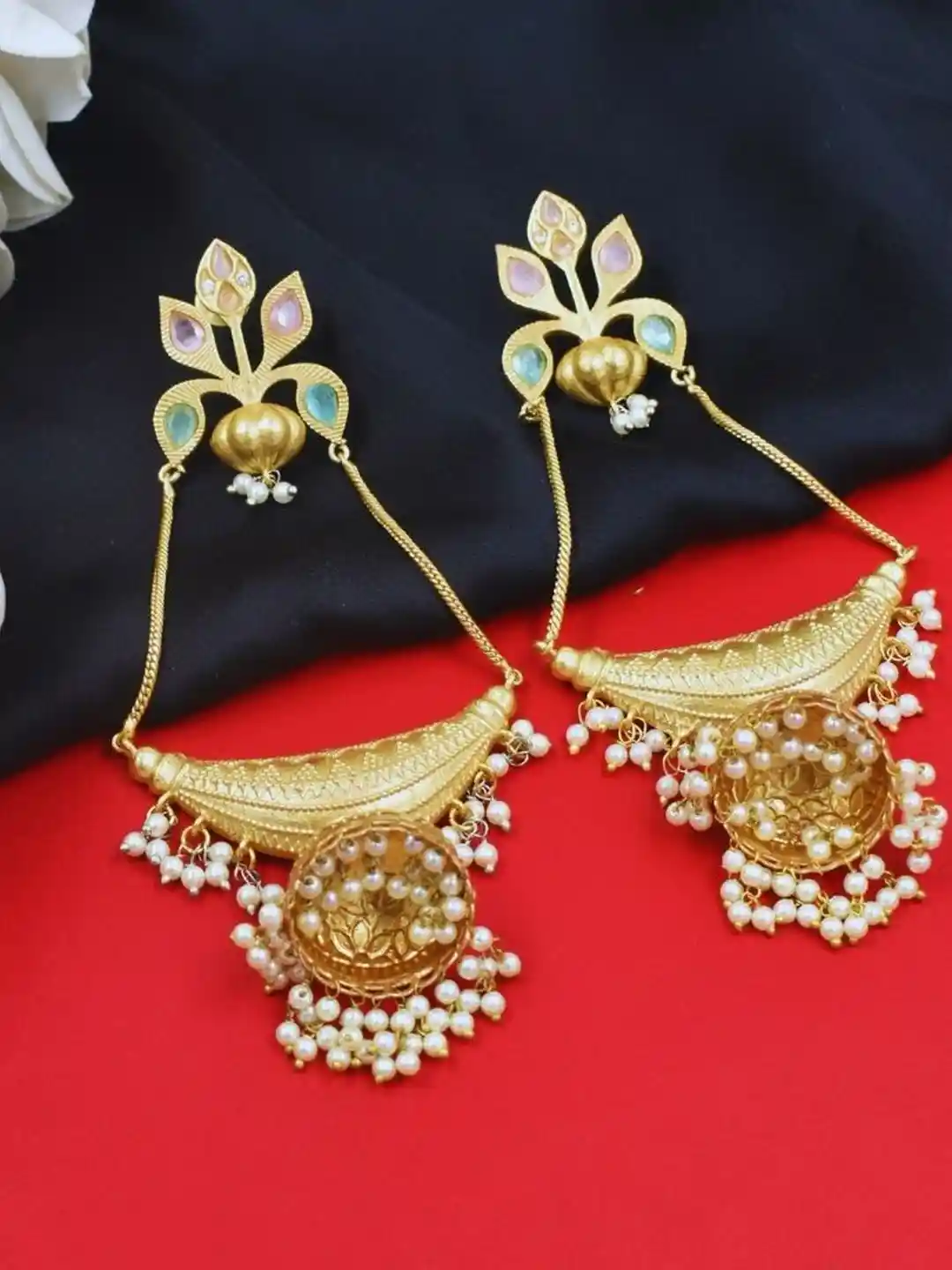 Buy J C Fashion Arena Women Handmade Gold Plated Kashmiri Drop