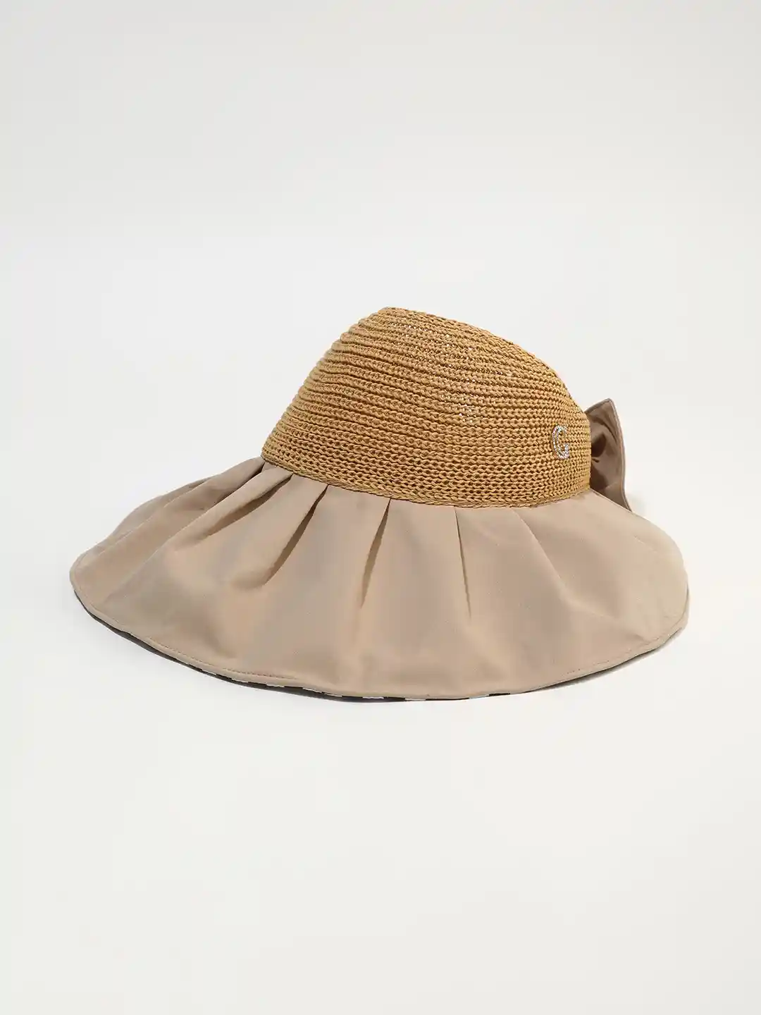 Buy LULU SKY Women Wide Brim Self Design Sun Hat Hat for Women