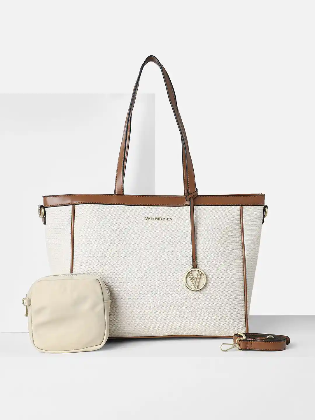 Van Heusen Woman Patterned Formal Handbag with Taselled