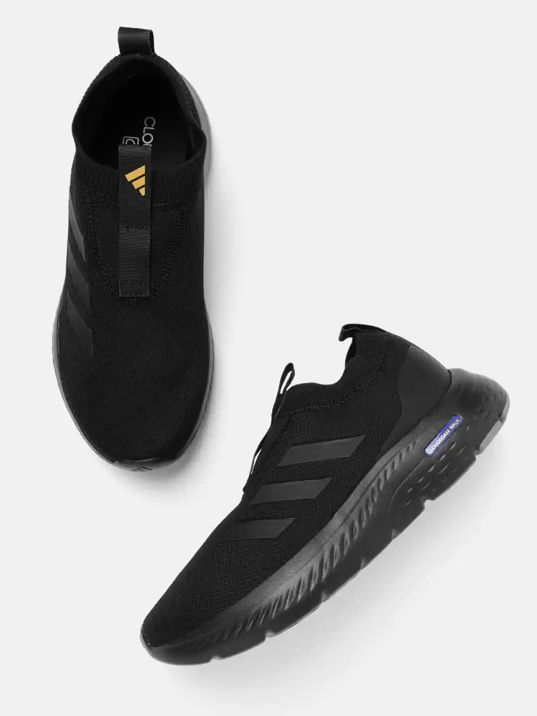 Adidas Shoes All Black Cloudfoam Shoes ADIDAS Men Cloudfoam