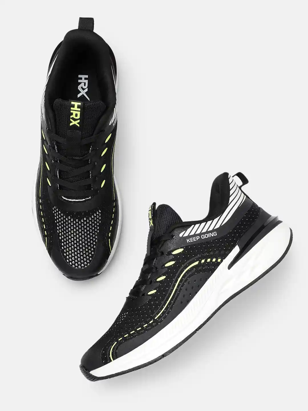 Logo Hrx Shoes HRX By Hrithik Roshan Men Grey Orange Mesh Walking