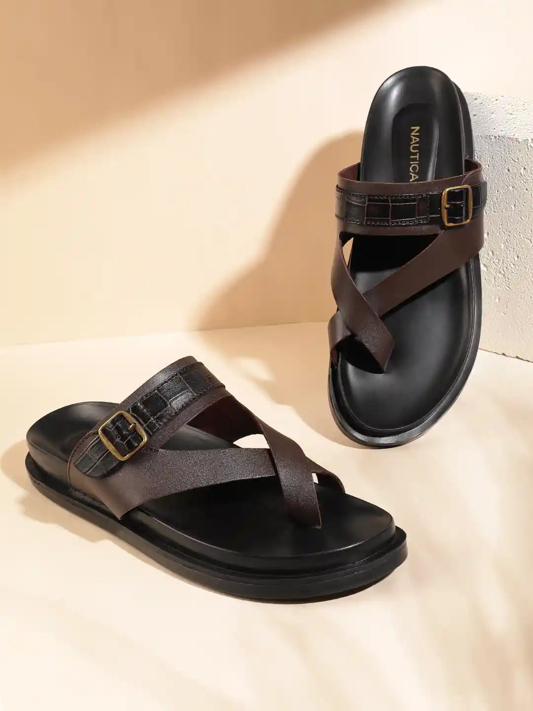 Buy Nautica Men Leather Comfort Sandals Sandals for Men 33490512