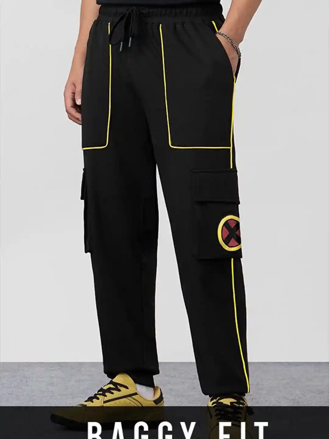 Buy The Souled Store Wolverine Men Striped Pure Cotton Mid-Rise