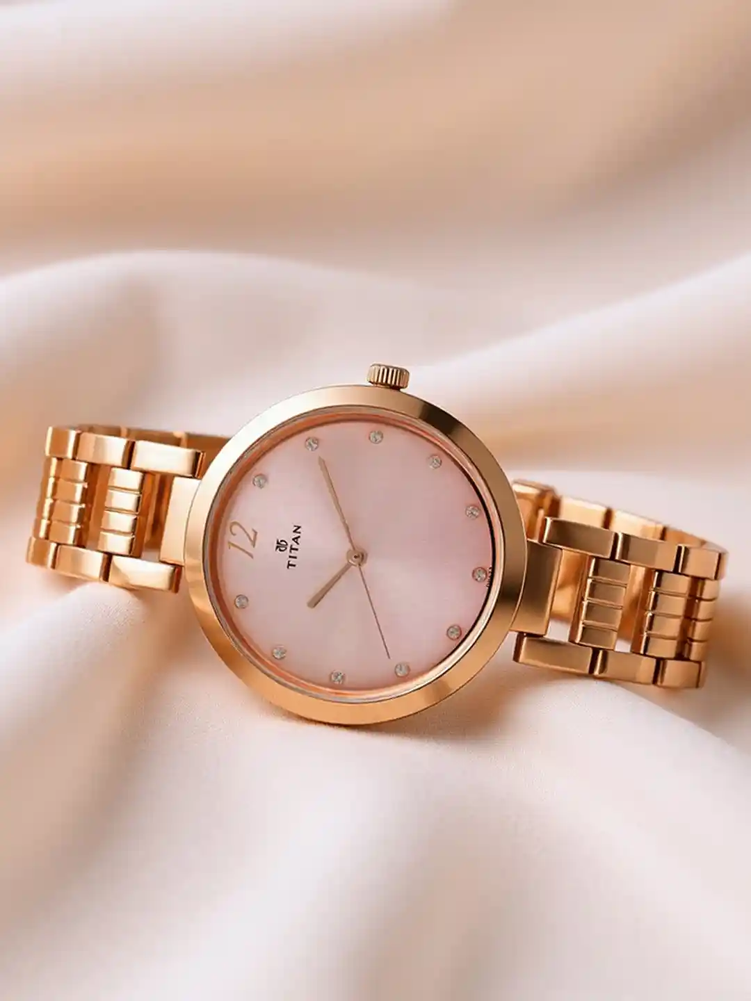 Titan Women Pink Analogue Watch 2480WM03