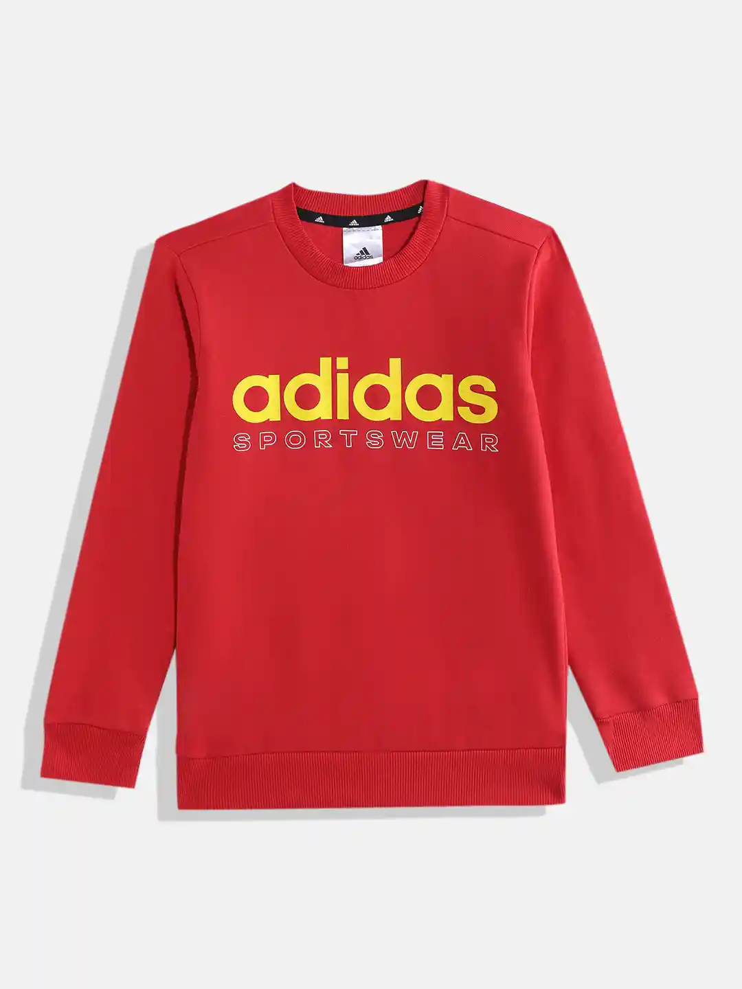 Buy ADIDAS Boys GR FLC CRW Brand Logo Print Sweatshirt