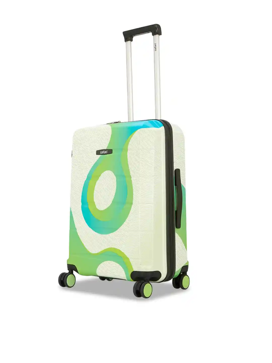Safari Tiffany Pro Unisex Printed Wheel Hard Medium Trolley Bag