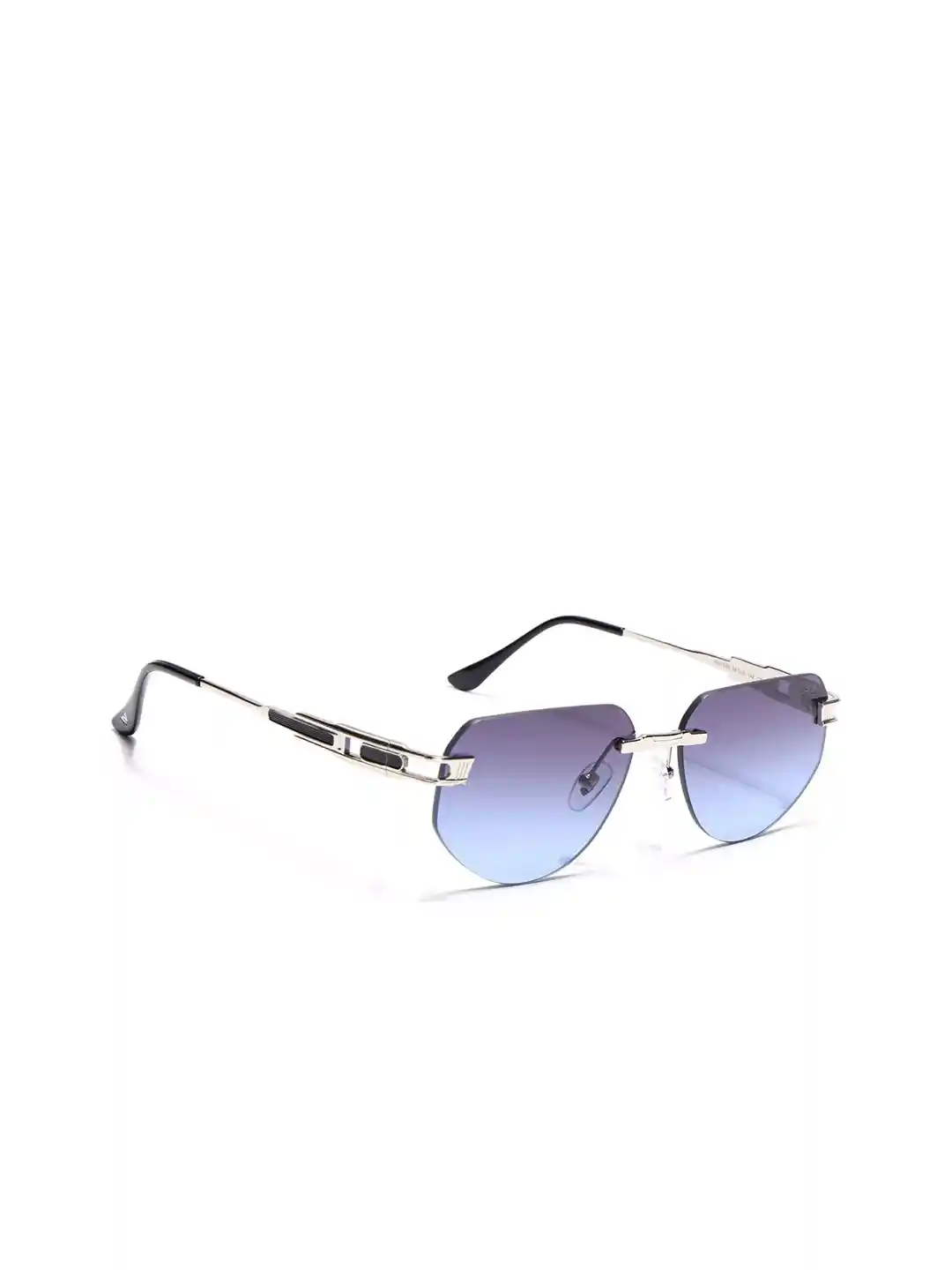 Buy Voyage Unisex Rimless Sunglasses with UV Protected Lens