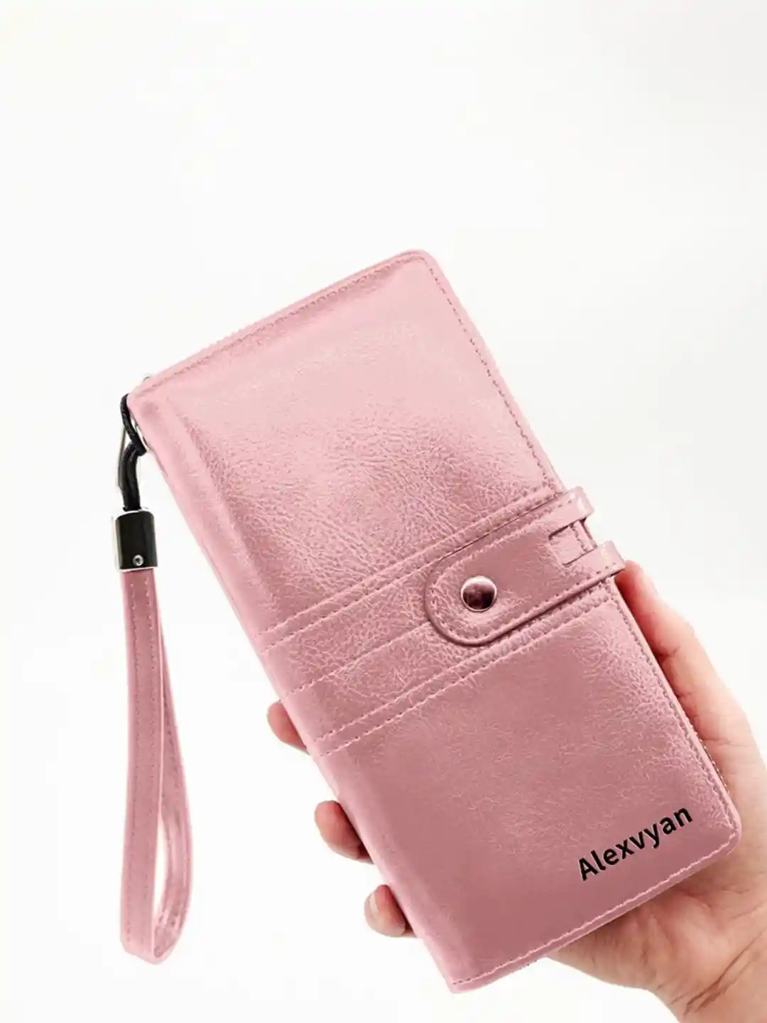 Alexvyan Women Zip Coin Pocket Long Zip Around Wallet