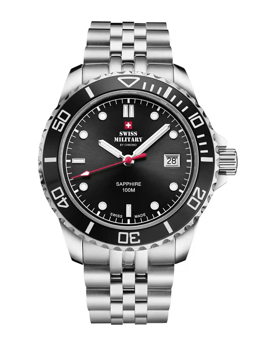 Buy Swiss Military by Chrono Men Sports Stainless Steel Straps