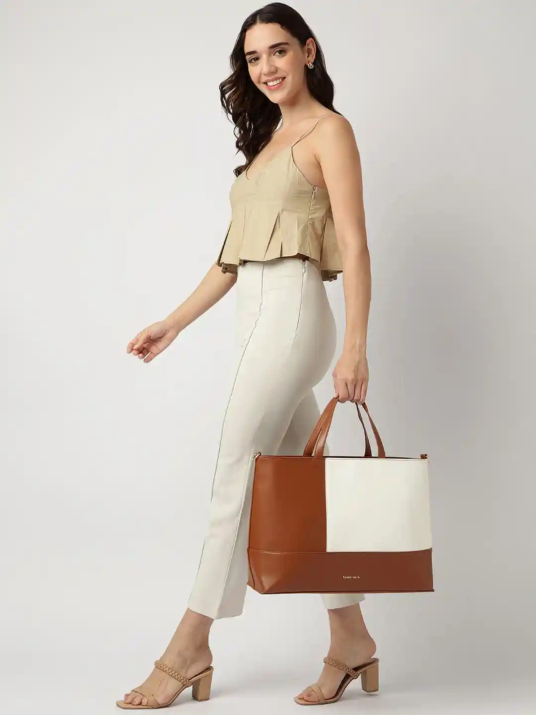 Buy Fastrack Women ColourPop Laptop Tote Bag Laptop Bag for