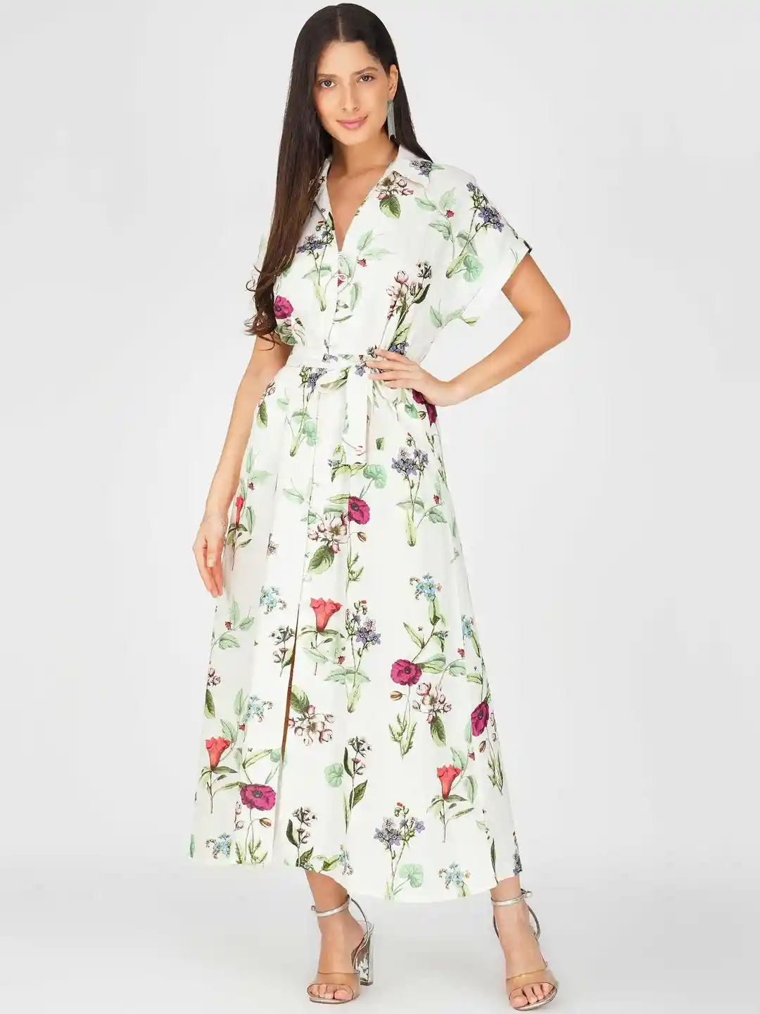 Luxe Weaves Linen Shirt Dress