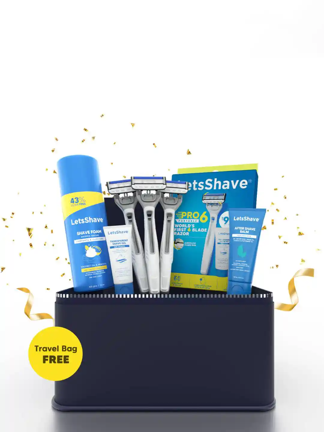 Buy LetsShave Men 5-in-1 Portable Razor Grooming Kit Grooming - Main Image