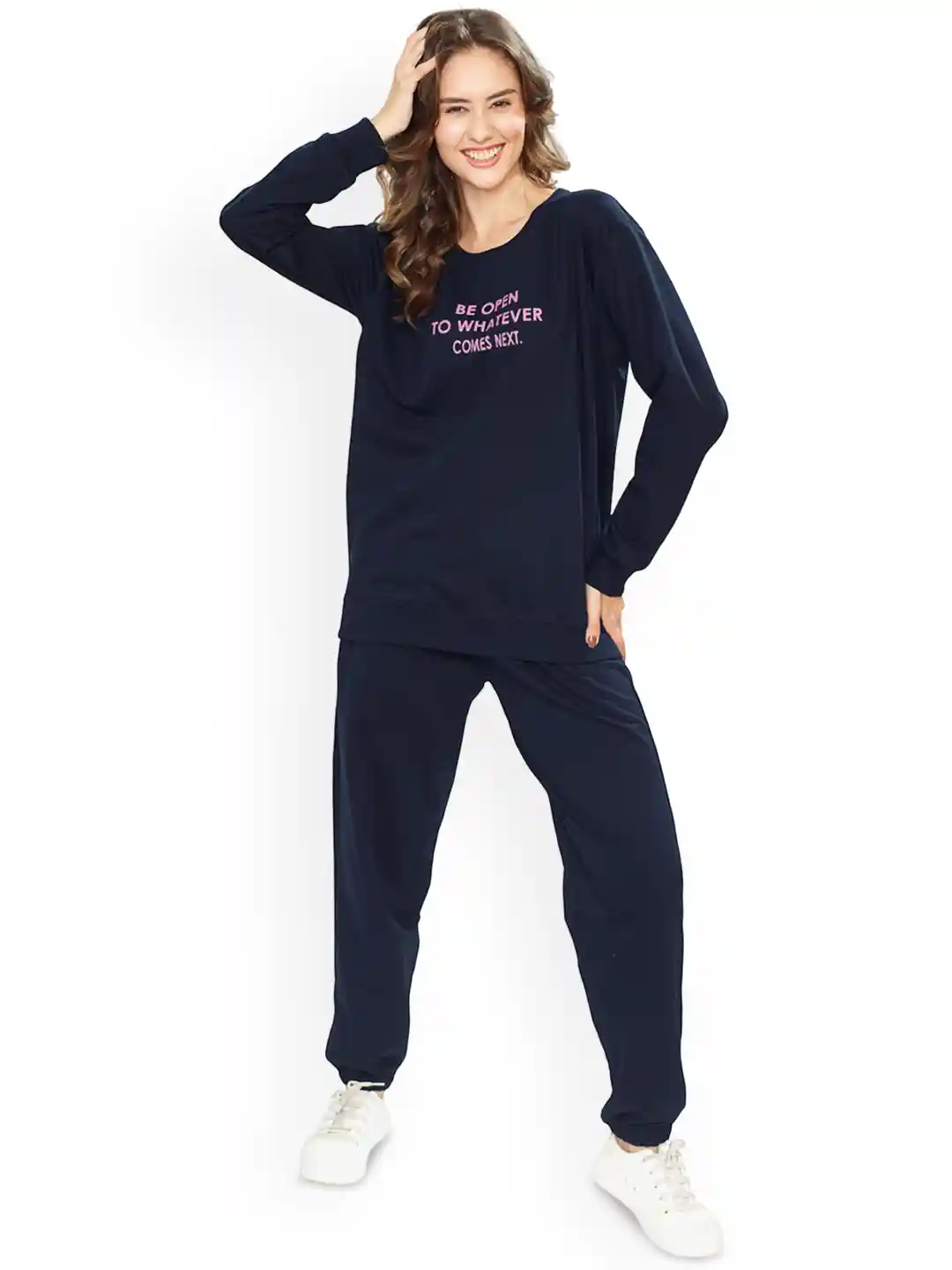 Buy WEET Printed Sweatshirt Joggers Cotton Track Suit