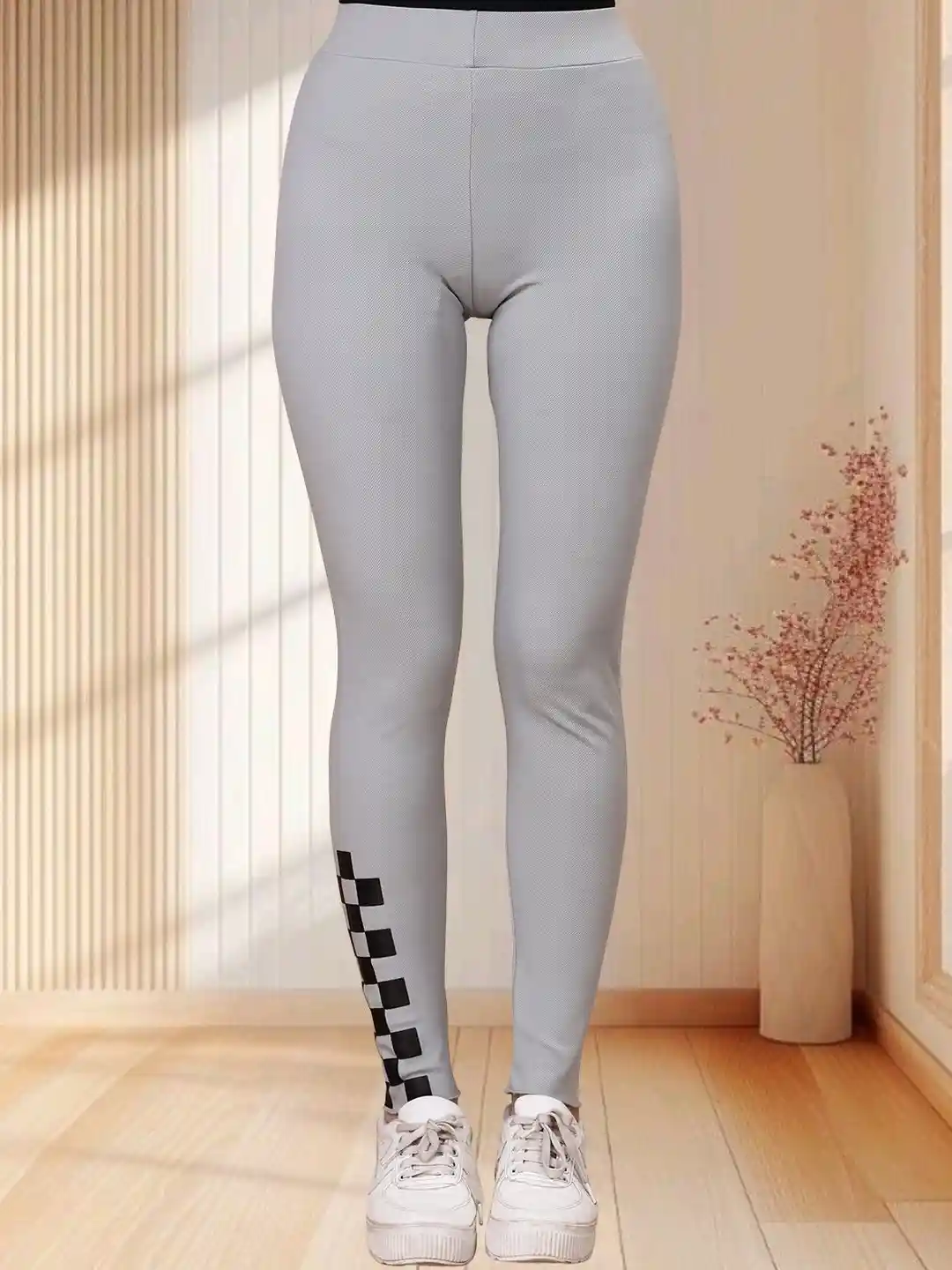 Moda Rapido Women Grey Stretchable Cotton Lycra Blend Casual Jeggings