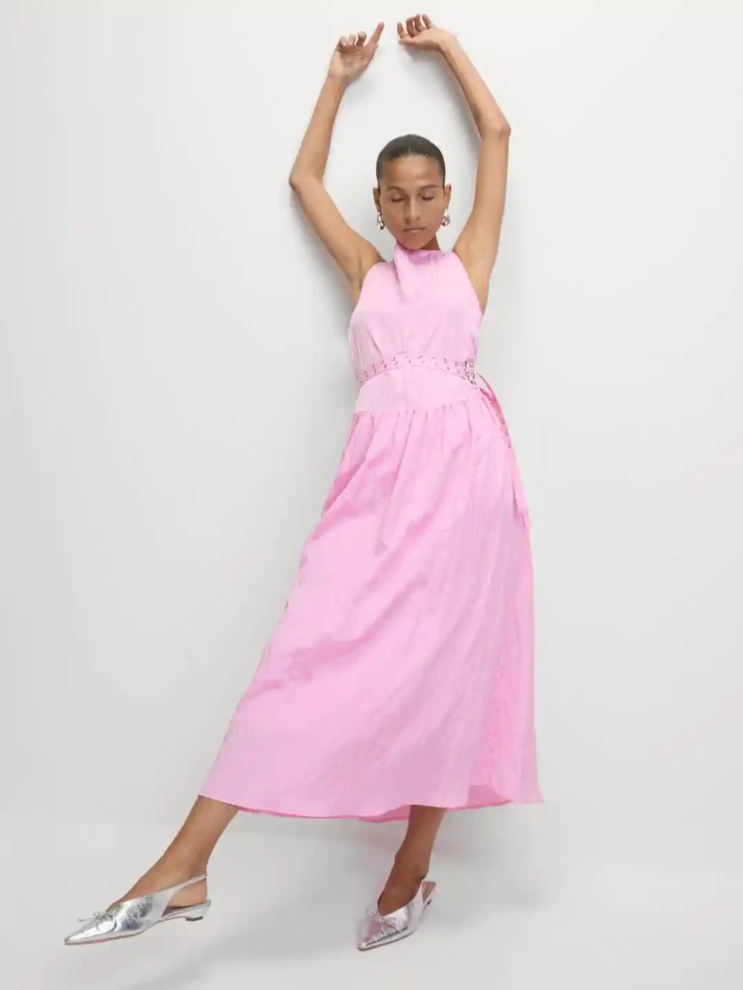 Buy Marks Spencer Dyed Round Neck Belted Maxi Dress Dresses