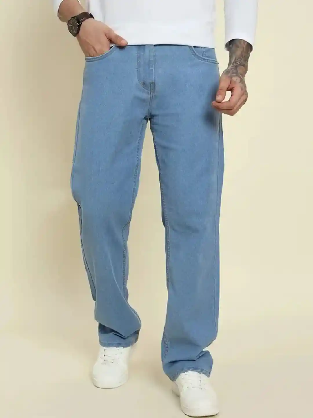 Blue Jeans Mens 26 Waist Jeans Buy SZN Men Sky Blue Denim Slouchy