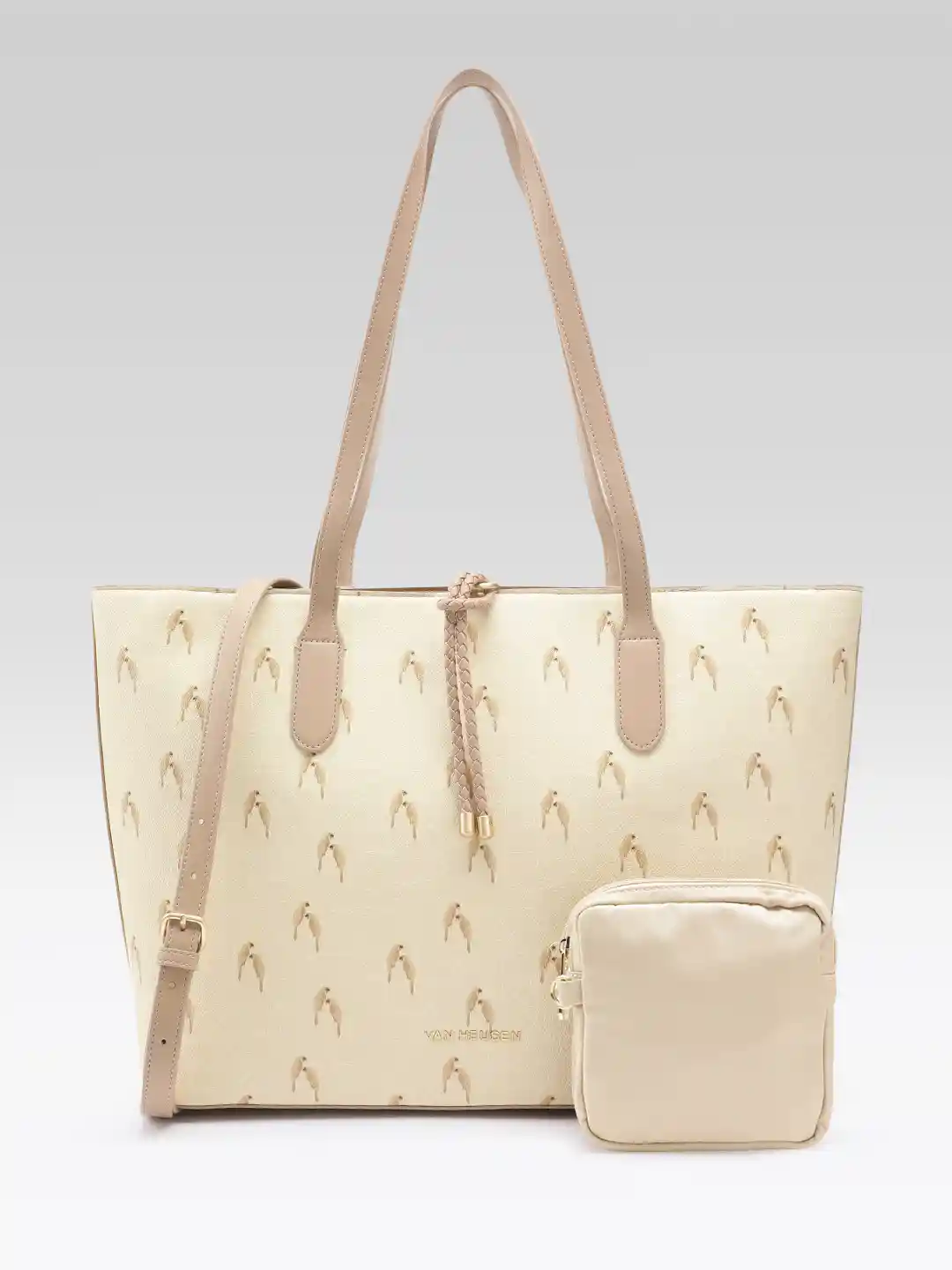 Buy Van Heusen Printed Structured 16 Inch Laptop Shoulder Bag