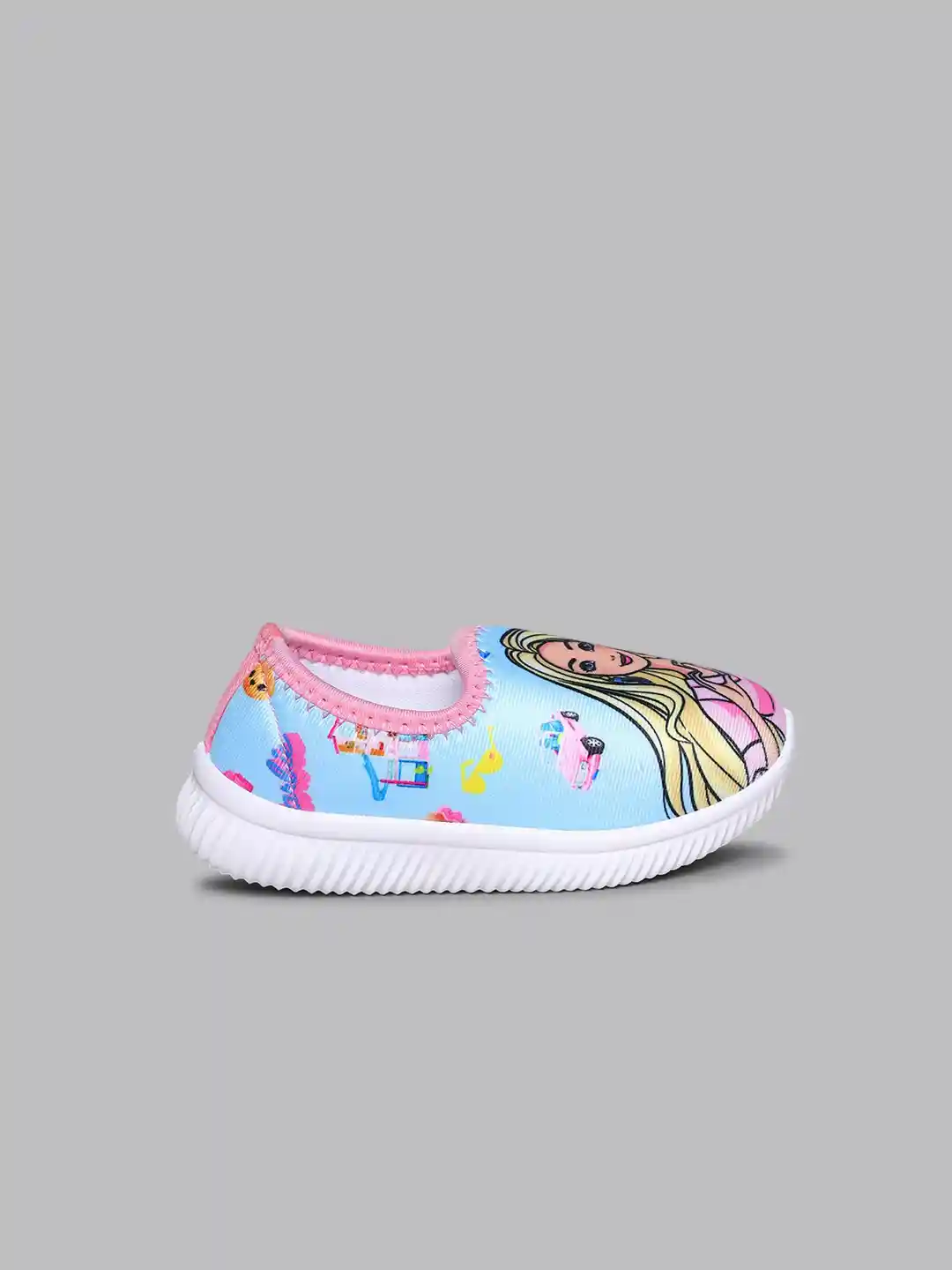 Kids Ville Girls Barbie Printed Casual Shoes