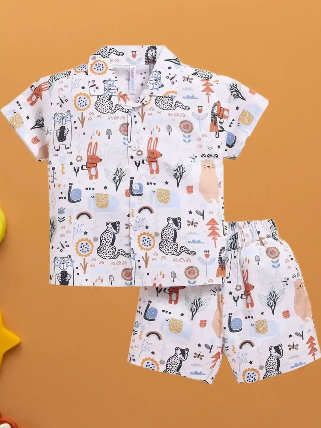 Buy NAAMJAP Kids-Unisex Pure Cotton Printed Clothing Set