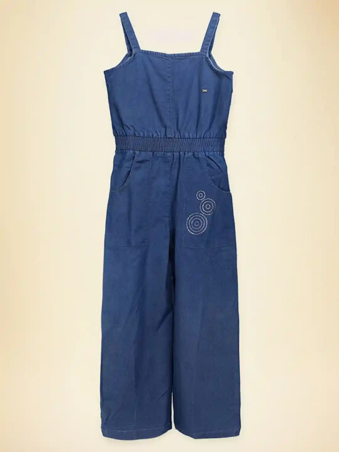 Buy Purple United Kids Girls Blue Denim Jumpsuit Jumpsuit for
