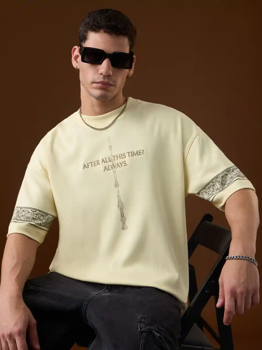 Buy The Souled Store Men Harry Potter Graphic Printed Round Neck