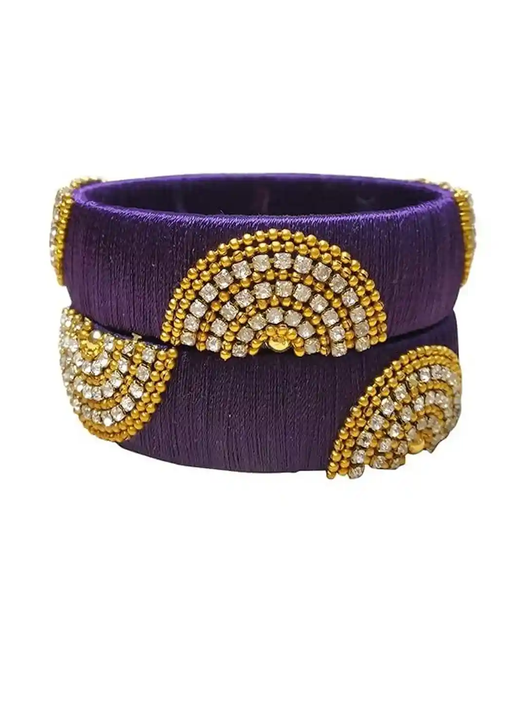 Buy CRAFT LOVE Designer Handcrafted Ethnic Half Moon Silk Thread