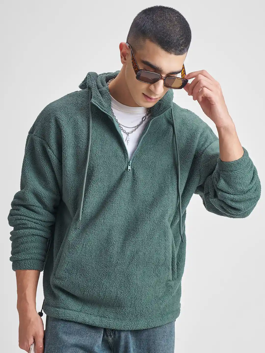 ★sale★8yards PULLOVER Halfsleeve Hoodie Buy Black Sweatshirt & Hoodies for Men by Zen1 Fashion Online