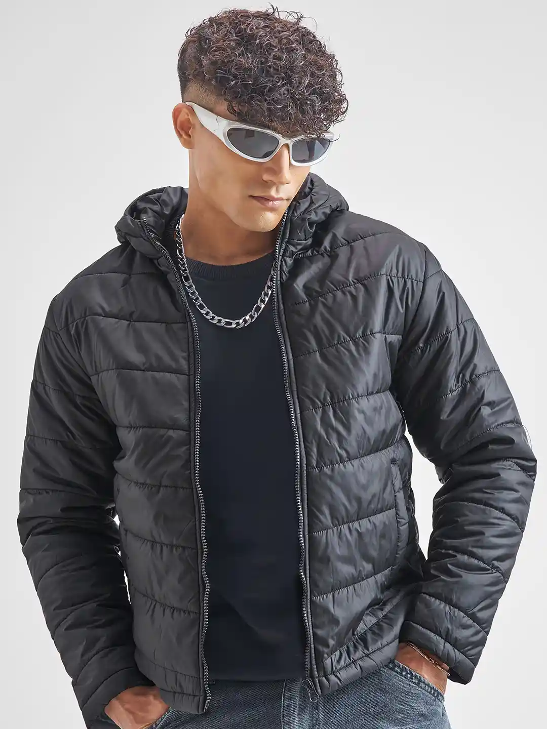Buy HIGHLANDER Men Quilted Puffer Jacket With Hood Jackets for