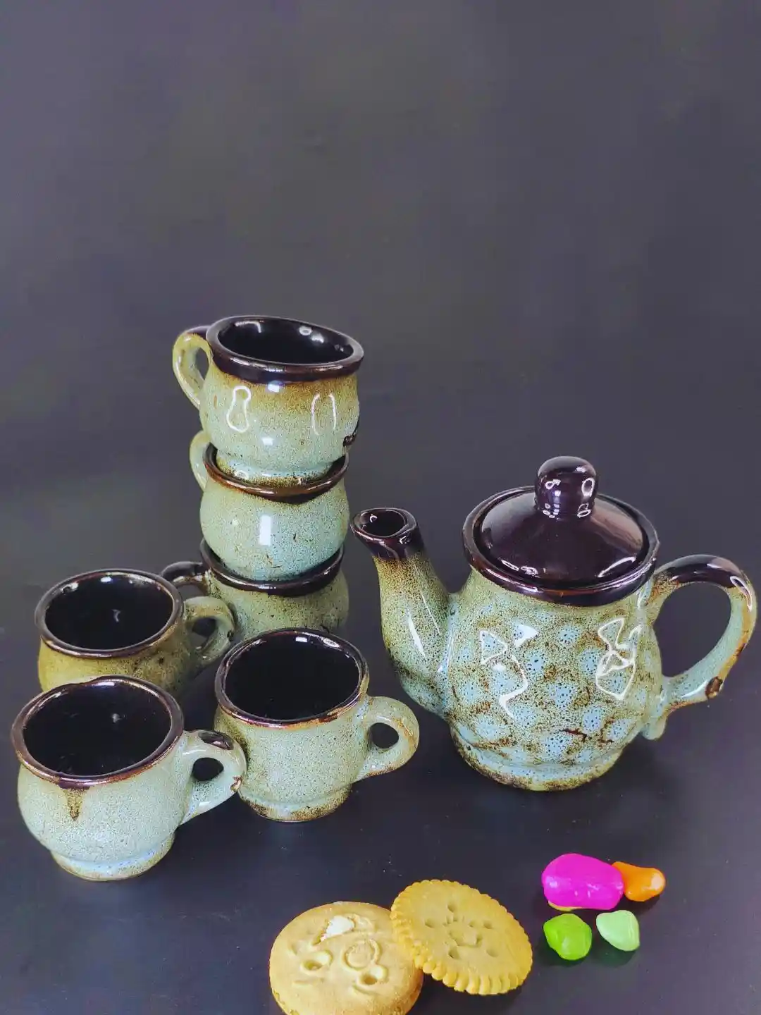 Buy TheYUGO Kids Ceramic Toy Tea Set Role Play and Playsets for