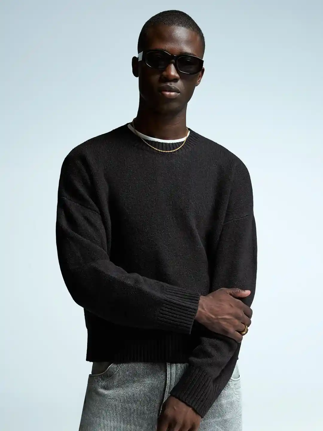 Knit Jumper Bershka Crewneck Oversized Jumper Bershka Roll Neck