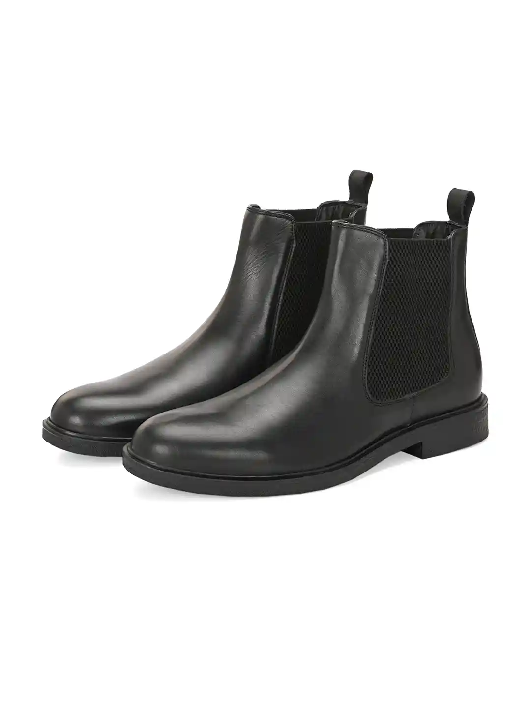 Buy Devogue Paris Deniele Black Leather Chelsea Boots Boots for