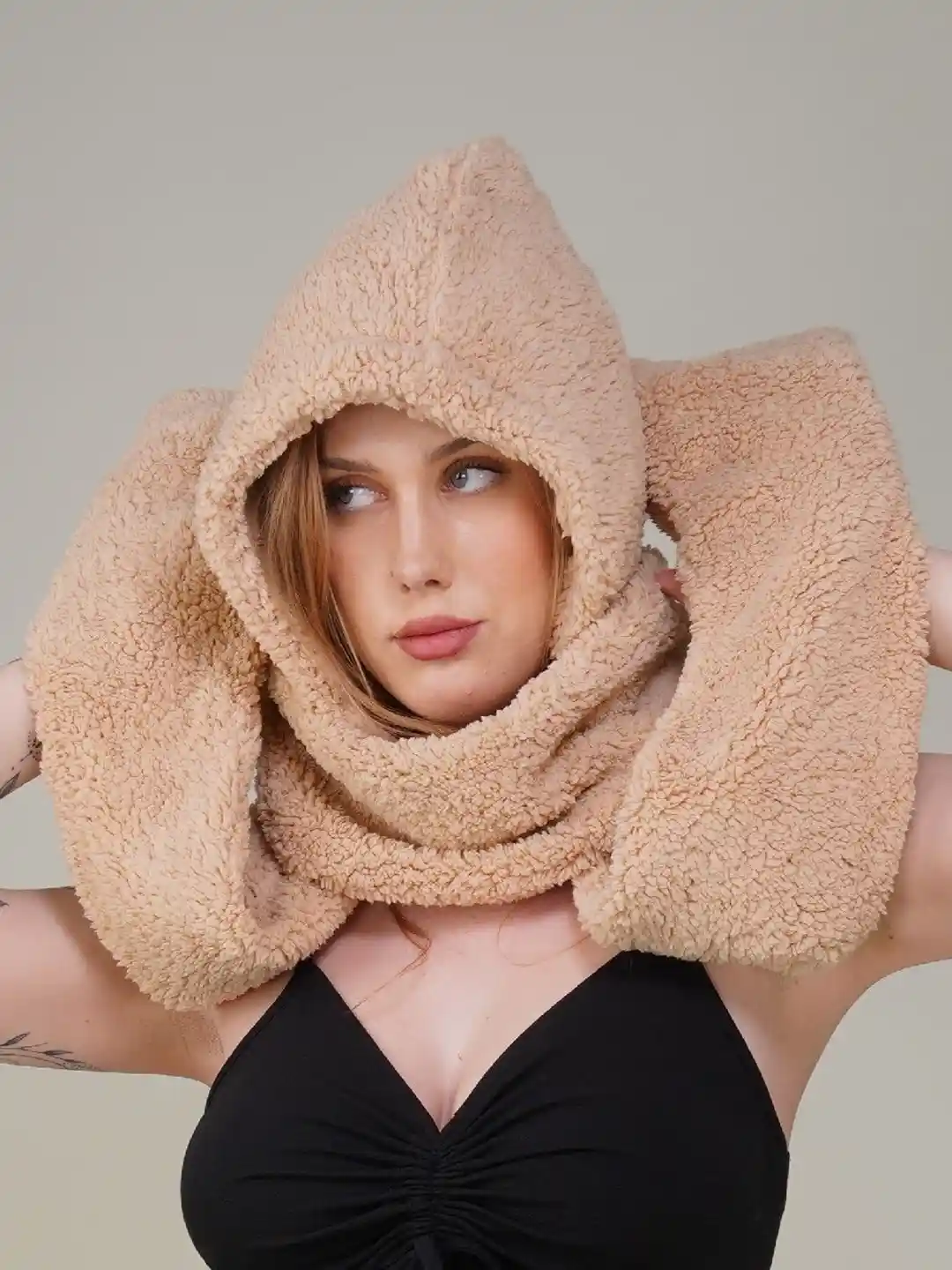 Buy 1TO FINITY Women Warm Cap Wool Scarf Ear Cap & Glove