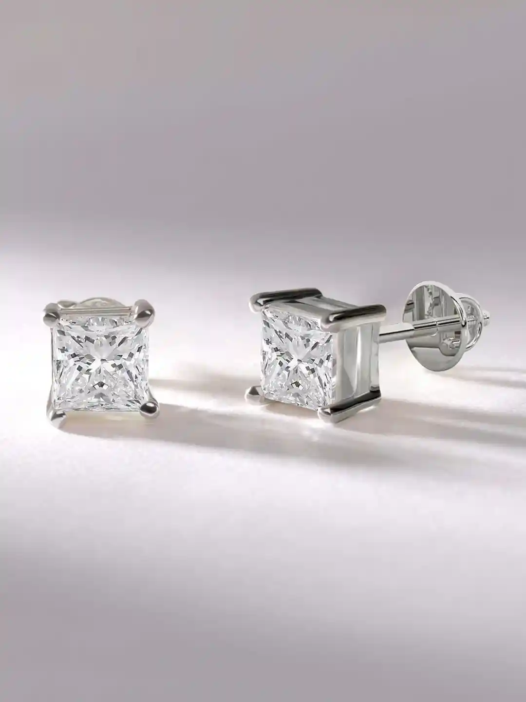 Buy Sparkles Women 14Kt White Gold Lab Grown Ct Diamond Earring