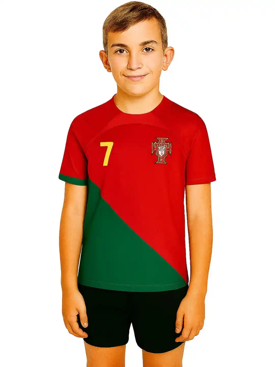 Buy dostitch Men Red Portugal Cristiano Ronaldo CR7 Home Kit