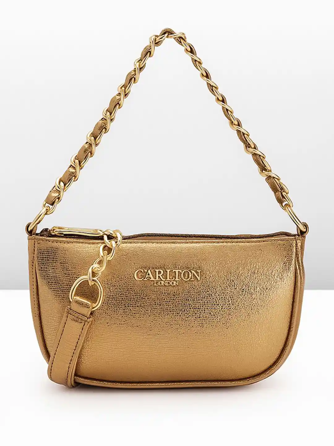 Buy Carlton London Women Textured Bowling Sling Bag Handbags for