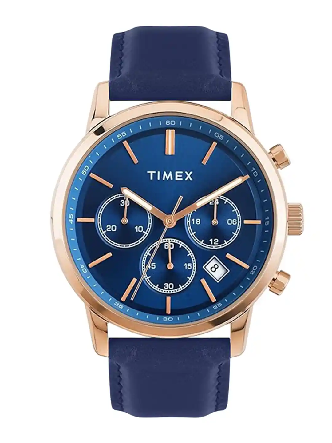 Timex Men Leather Straps Analogue Chronograph Watch TWEG294SMU03