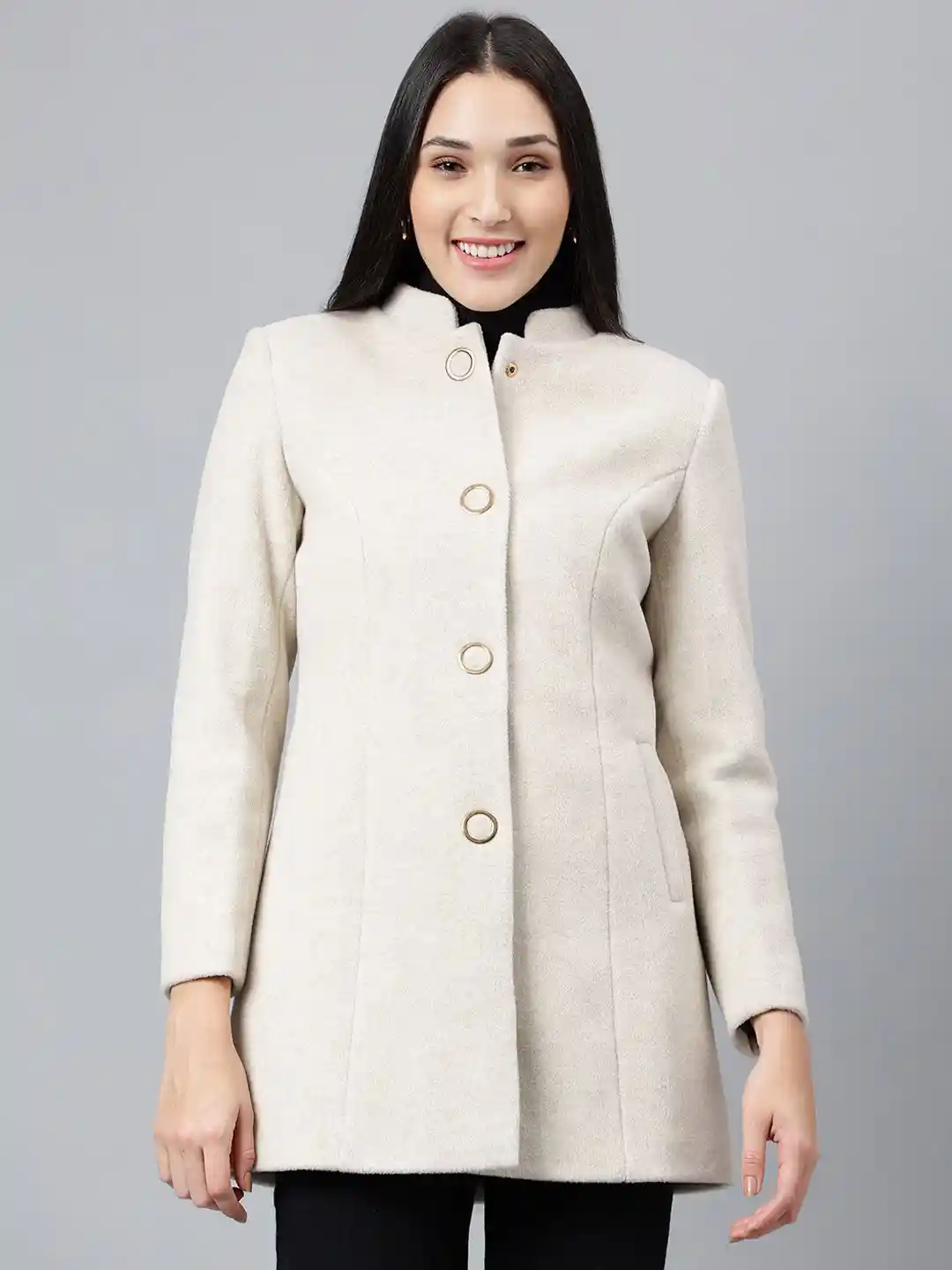 Women's Stand Up Collar Overcoat Trench Coat Women Xxxiticat