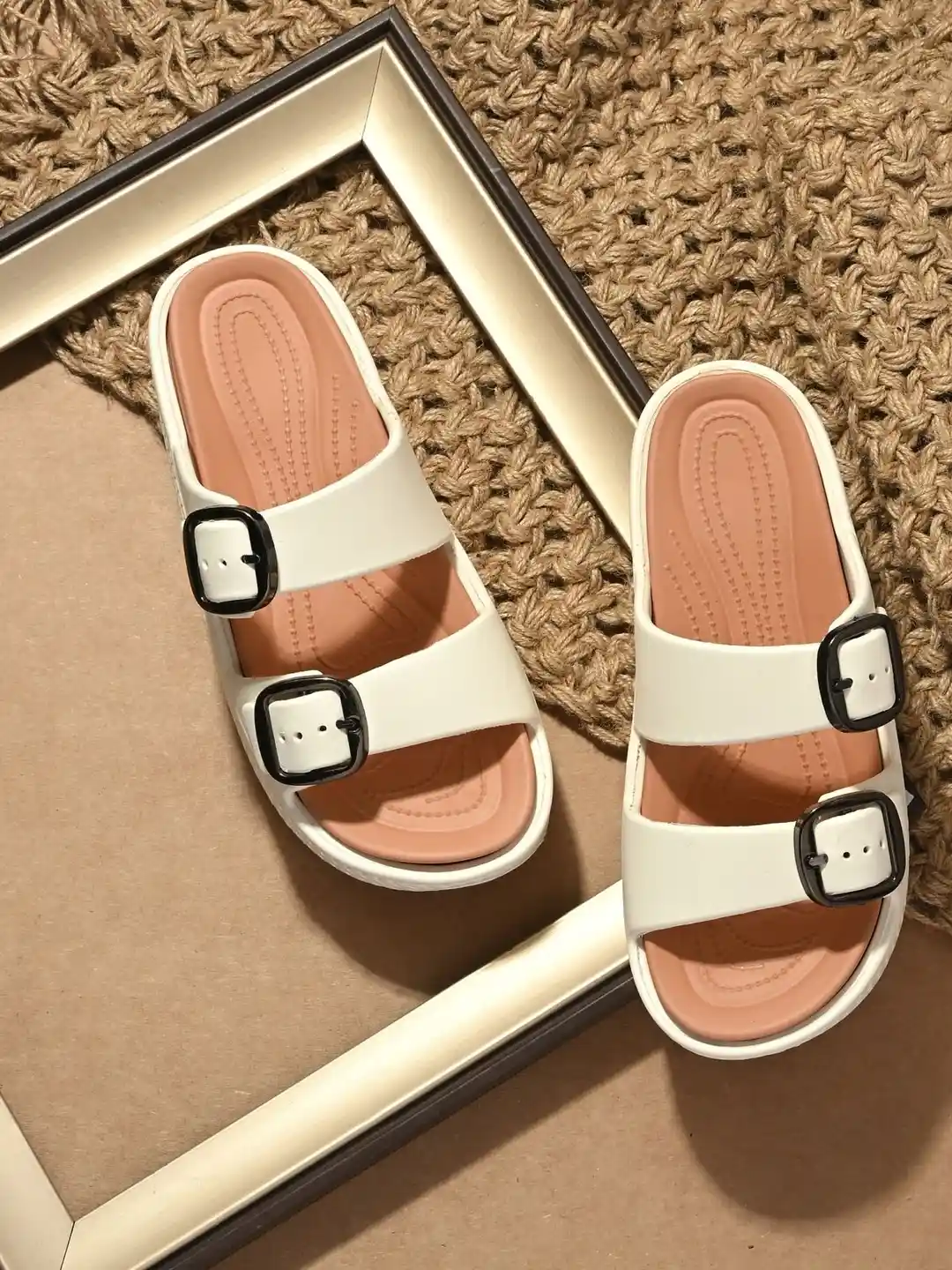 Roadster Women Double Band Slip-On Sandals