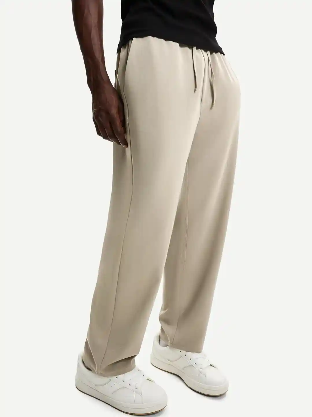 Buy Bershka Straight-fit Tailored Jogging Trousers Trousers for