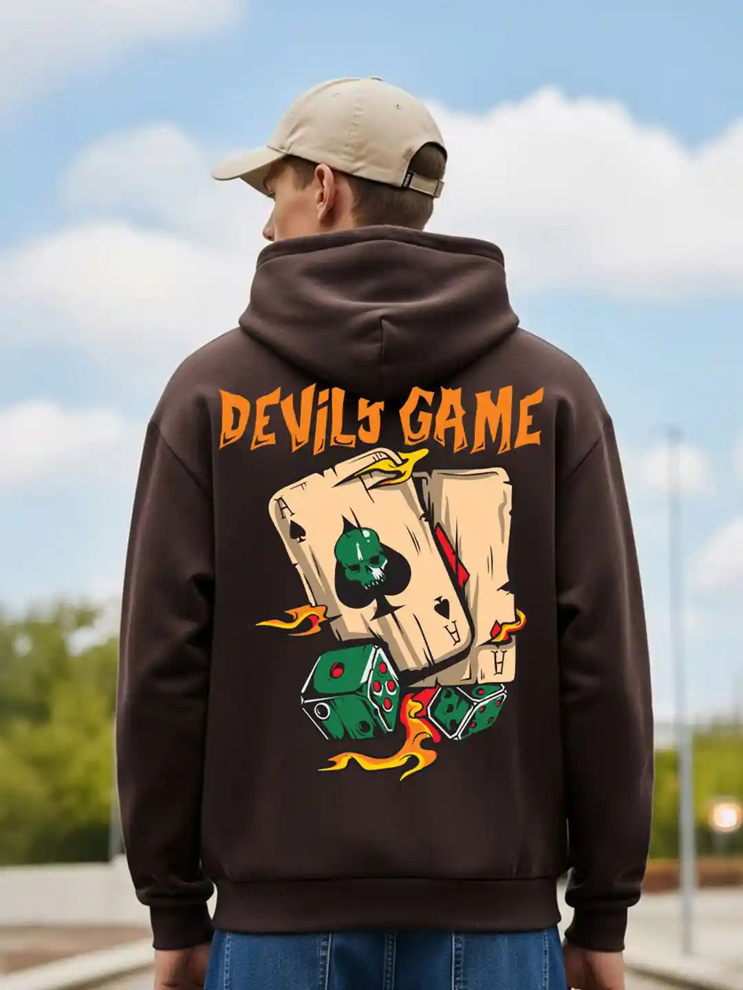 Buy MaverIQ Men Graphic Printed Hooded Neck Full Sleeve Hoodie