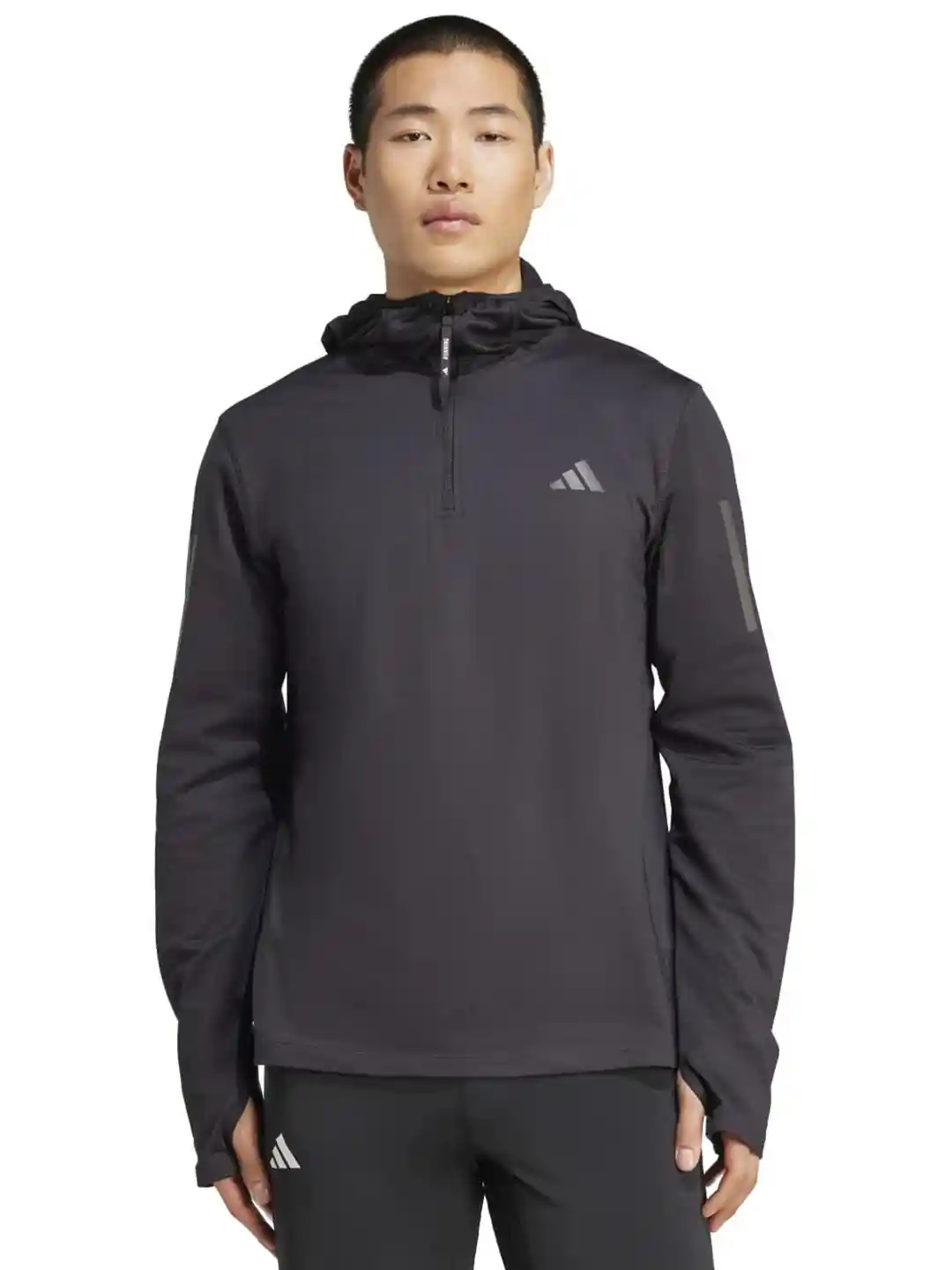 Buy ADIDAS Own The Run Winterized Men Slim-Fit Hooded Half-Zip