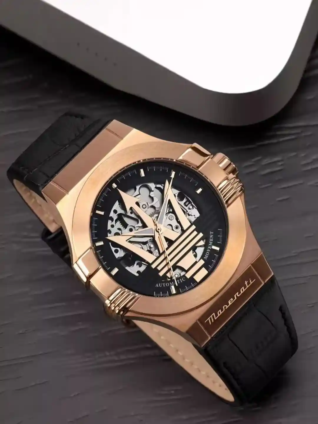 Leather Maserati Rose Gold Watch Buy Maserati Potenza Men