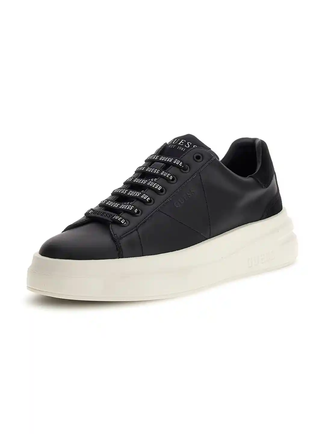 GUESS Men Leather Lace-Ups Sneakers