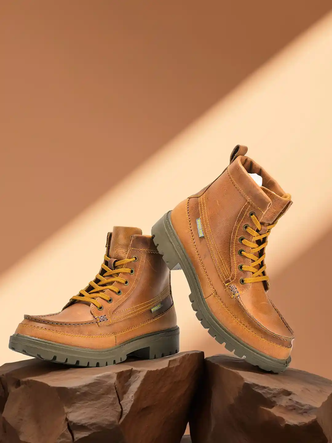 Woodland Mens Brown Fashion Boots Buy Woodland Men's Leather